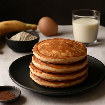 10 Minute Banana Pancakes