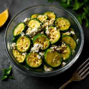 10-Minute Lemon-Garlic Zucchini with Feta