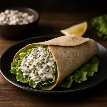 10-Minute Light Chicken Salad Wrap