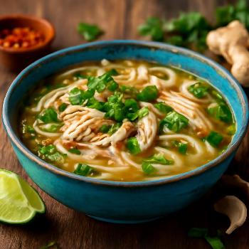 10-Minute Thai Chicken Noodle Soup