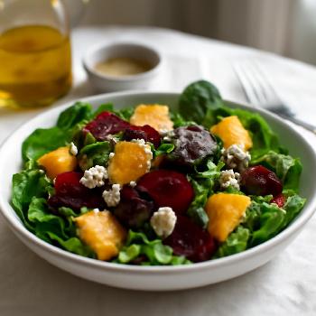 Beet and Feta Salad with Orange Zing