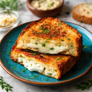 Garlic Herb Grilled Cheese in a Flash