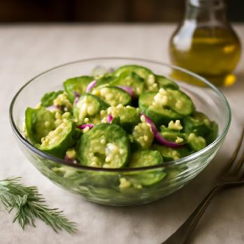 Quick Cucumber & Avocado Salad with Lemon Vinaigrette