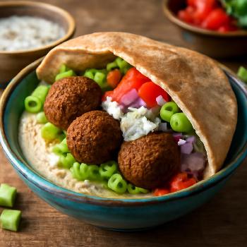 Quick & Easy 10-Minute Falafel Wrap