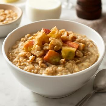 Quick Microwave Apple Cinnamon Porridge