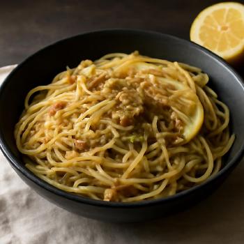 Quick Tuna and Lemon Spaghetti