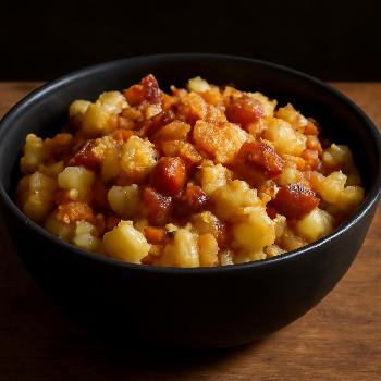 Quick Vegan Microwave Tartiflette