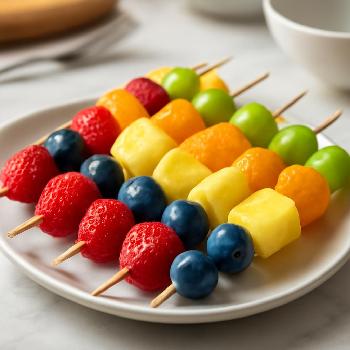 Rainbow Fruit Skewers: A Colorful Snack
