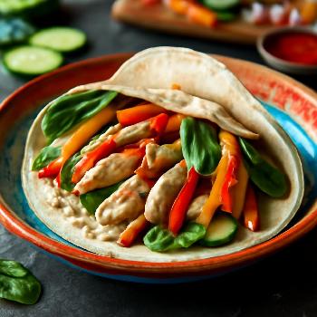 Speedy Chicken and Veggie Wrap