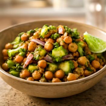 Speedy Chickpea Salad with Avocado and Lime
