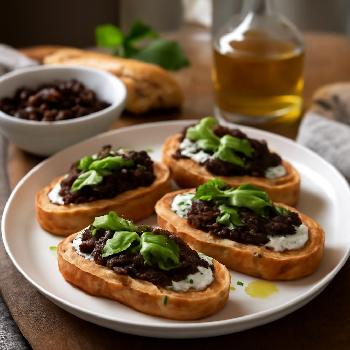 Speedy Tapenade Tartines: A Taste of the Mediterranean in Minutes