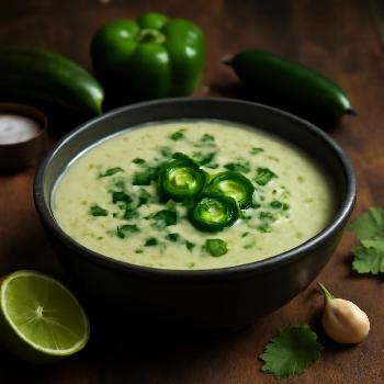 Spicy Cold Cucumber Soup with a Kick