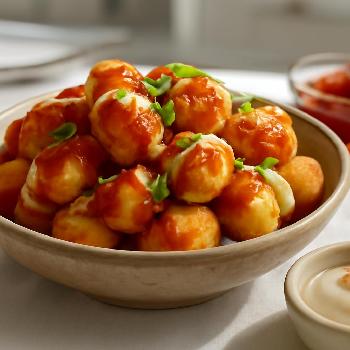 Spicy Sriracha Cheese Puff Bites