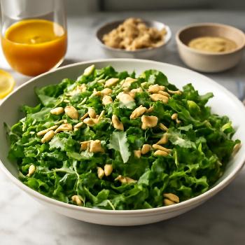 Arugula Salad with Toasted Almonds and Lemon-Dijon Vinaigrette