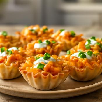 Buffalo Chicken Dip Bites