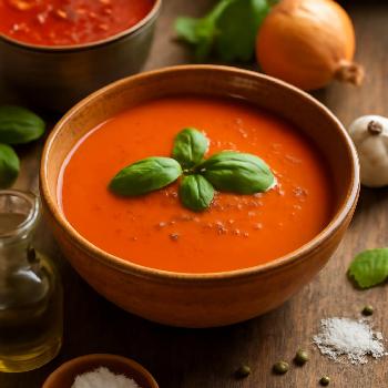 Classic Creamy Tomato Basil Soup