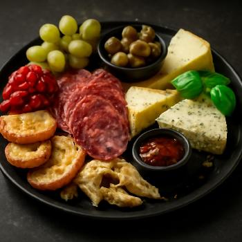 Classic Italian Salami and Cheese Board