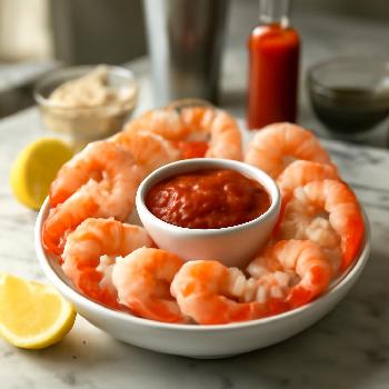 Classic Shrimp Cocktail with Zesty Cocktail Sauce
