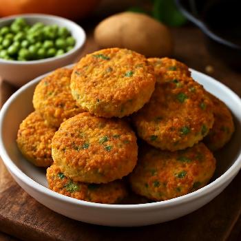 Golden Carrot and Pea Cutlets: A Delightful Vegetarian Starter