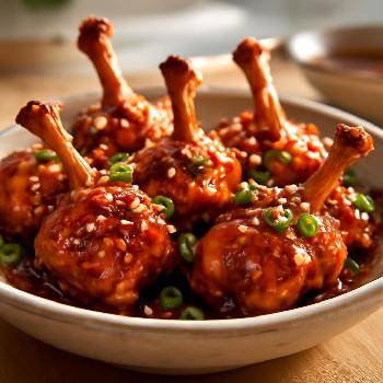 Honey Garlic Chicken Lollipops