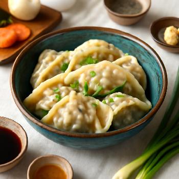 Korean Mandu (Steamed Dumplings)