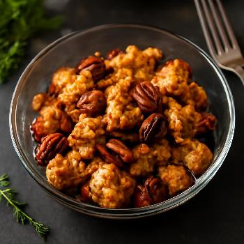 Maple-Glazed Roasted Cauliflower Bites with Pecans