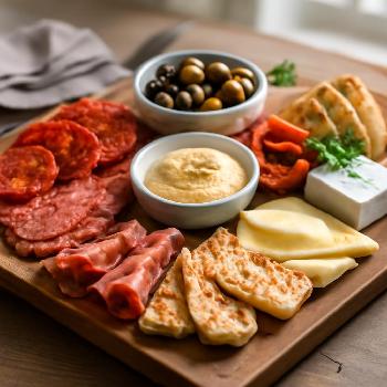 Mediterranean Meat & Cheese Board