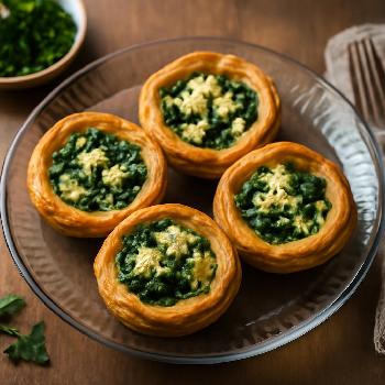 Mini Spinach and Feta Puff Pastry Tarts