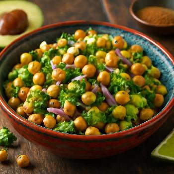 Spicy Avocado Chickpea Salad