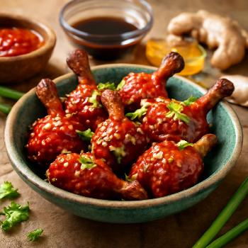 Spicy Gochujang Chicken Lollipops
