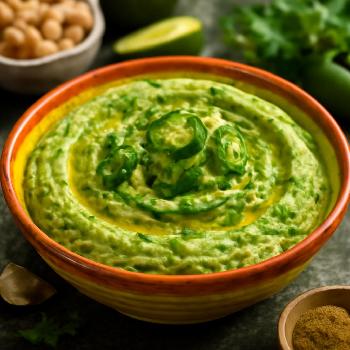 Spicy Jalapeño Cilantro Hummus