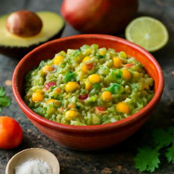 Spicy Mango Habanero Guacamole