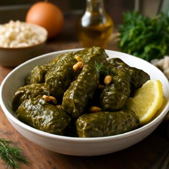 Traditional Dolmas (Stuffed Grape Leaves)