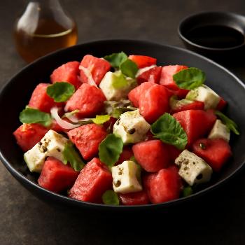 Watermelon and Feta Salad with Mint