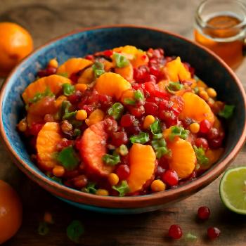 Winter Citrus Salad with Pistachios and Honey-Lime Dressing