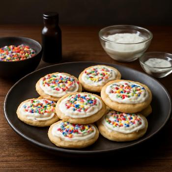 Royal Icing Sprinkle Cookies