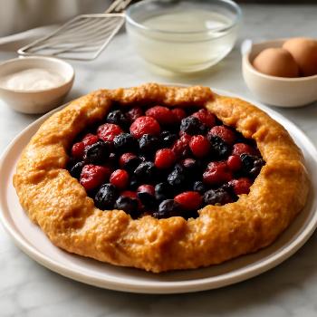 Rustic Galette with Mixed Berries