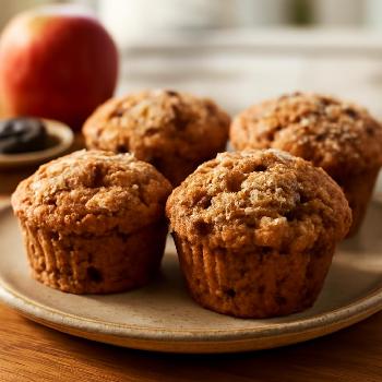 Apple Cinnamon Bran Muffins