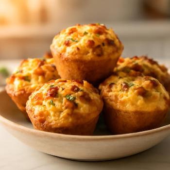 Bacon and Cheddar Savory Muffins