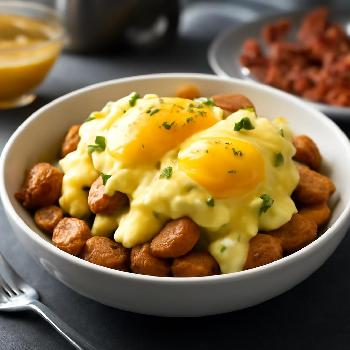 Breakfast Poutine with Hollandaise