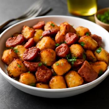 Chorizo and Paprika Roasted Breakfast Potatoes
