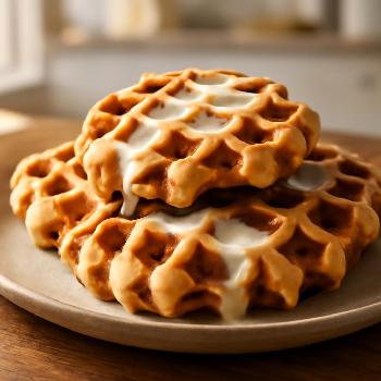 Cinnamon Roll Waffles