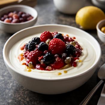 Creamy Greek Yogurt with Berry Compote