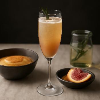 Grapefruit & Rosemary Bellini