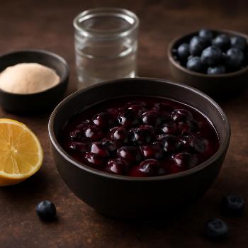 Homemade Blueberry Breakfast Syrup