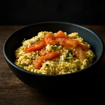 Keto Scrambled Eggs with Smoked Salmon and Cream Cheese