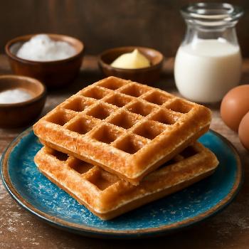 Light and Crispy Belgian Waffles