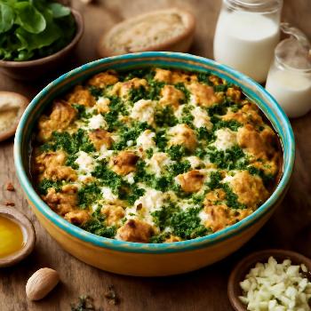 Savory Spinach and Feta Strata