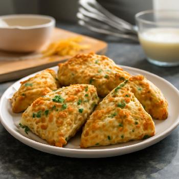 Sharp Cheddar and Chive Scones