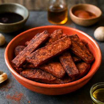 Smoked Paprika Tempeh Bacon